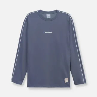 Áo Thun Tay Dài Line Art Seventy Seven 015 Xám